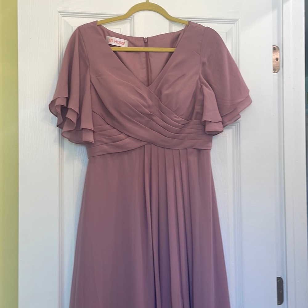 JJ House Wedding & Special Occasions long formal, vintage mauve dress